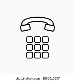 Hotline Icon. Emergency Symbol - Vector Logo Template.