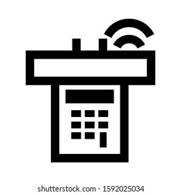 hotline icon isolated sign symbol vector illustration - high quality black style vector icons
