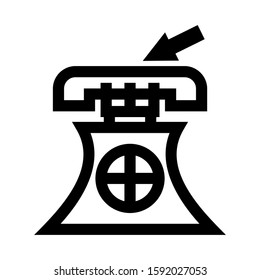 hotline icon isolated sign symbol vector illustration - high quality black style vector icons
