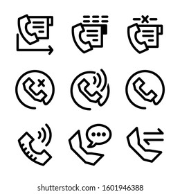 hotline icon isolated sign symbol vector illustration - Collection of high quality black style vector icons
