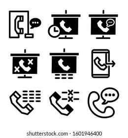hotline icon isolated sign symbol vector illustration - Collection of high quality black style vector icons
