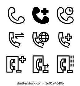 hotline icon isolated sign symbol vector illustration - Collection of high quality black style vector icons
