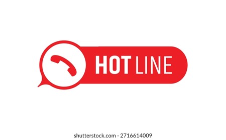 Icono de línea directa sobre fondo blanco