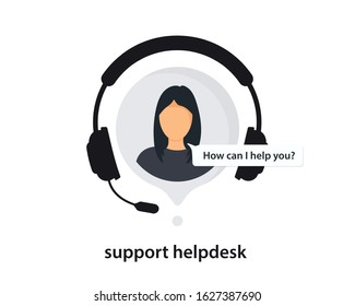 Hotline icon with speech bubble. Support icon for apps and websites. Customer support, customer service agent or account manager.  