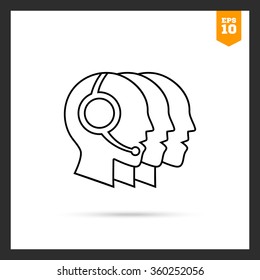 Hotline operators icon