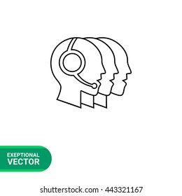 Hotline operators icon