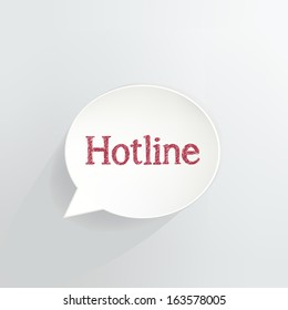 Hotline Speech Bubble