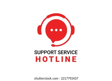 Centro de asistencia de línea directa y diseño de fondo de chat en directo con auriculares.