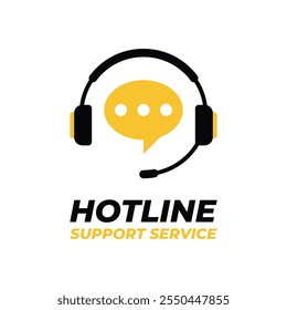 modelo vetorial de design do serviço de suporte a hotline