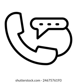 Hotline Vektorgrafik Line Icon Design