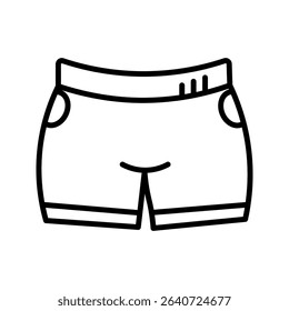 hotpants icon on white background