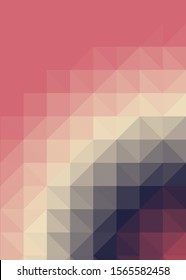 hotpink Color Abstract trianglify Generative Art background illustration