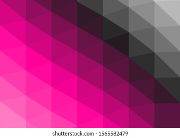 hotpink Color Abstract trianglify Generative Art background illustration