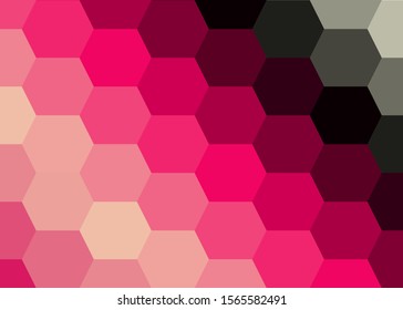 hotpink Color Abstract trianglify Generative Art background illustration