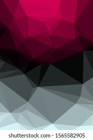 hotpink Color Abstract trianglify Generative Art background illustration