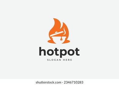 hotpot food logo and icon