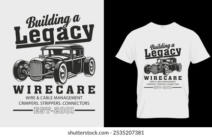 Hotrod California vintage racers - Hot Rod t shirt design