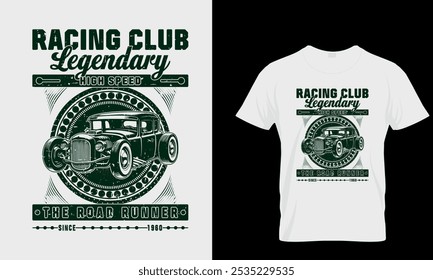 Hotrod California vintage racers - Hot Rod t shirt design