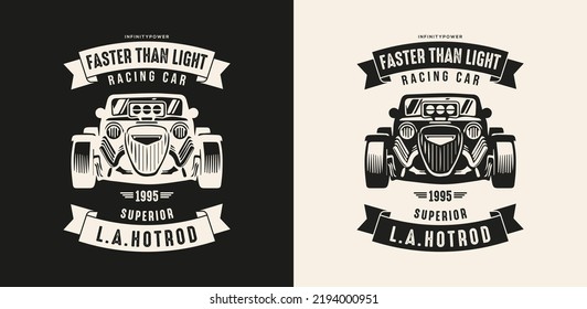 Hotrod car T shirt Design