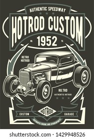 Hotrod Custom Vintage Poster Template