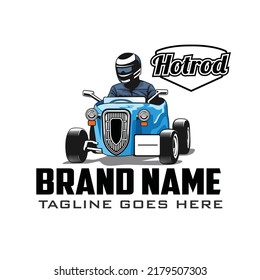 HOTROD illustration vector image ready editable