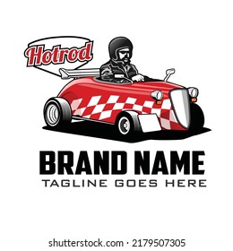 HOTROD illustration vector image ready editable