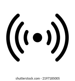 Icono negro de hotspot. Adecuado para necesidades de diseño de sitios web, contenido, afiches, banner o edición de video