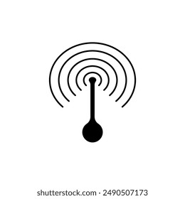hotspot concept line icon. Simple element illustration.hotspot concept outline symbol design.