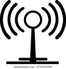 Icono de punto de acceso que representa el uso compartido de Internet inalámbrico y la conectividad de red para dispositivos digitales. Diseño de Vector plano moderno adecuado para Elementos de interfaz de usuario, aplicaciones móviles, tableros de instrumentos y gráficos relacionados con la tecnología. Aislado sobre fondo blanco y totalmente escalable.