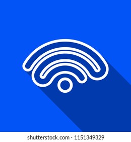 Hotspot icon with shadow , vector sign design