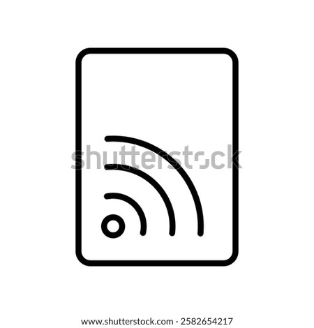 hotspot icon thin line outline sign