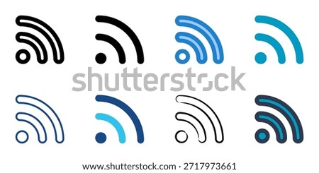 Hotspot icons set multiple style collection. Editable stroke 
