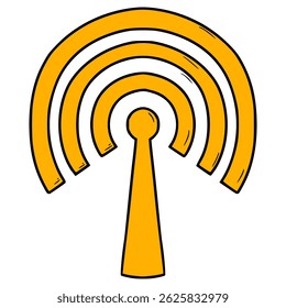hotspot illustration hand drawn isolated vector