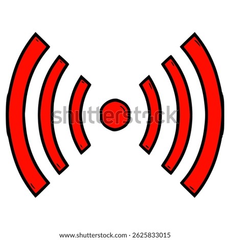 hotspot illustration hand drawn isolated vector