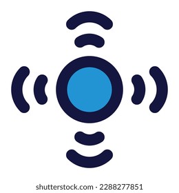 hotspot of network connection fill icon style