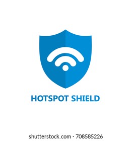 Hotspot Shield Logo Template Design