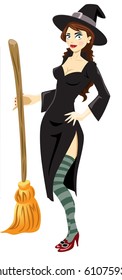 The Hottie Witch-vector