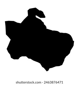 Houailou commune map, administrative division of New Caledonia. Vector illustration.