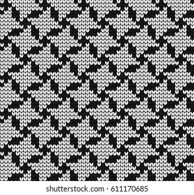 Hounds Tooth Check Seamless Knitting Pattern Goose pads