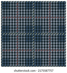 Hounds tooth model fabric pattern. Seamless cloth vector illustration 