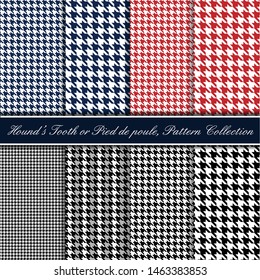 Hound's tooth - pied de poule pattern collection