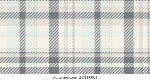 Hounds vector seamless background, towel fabric plaid pattern. New year texture check tartan textile in white and linen color.