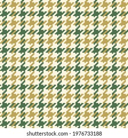 Houndstooth Geometric Plaid Seamless Pattern In Brown And Beige, Vector  Background Royalty Free SVG, Cliparts, Vectors, and Stock Illustration.  Image 69007117.