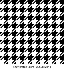 Houndstooth classic black and white pattern