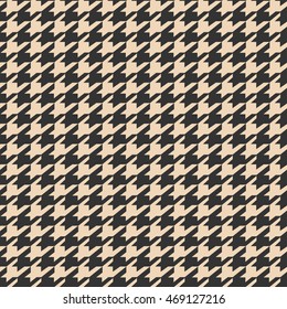 Houndstooth fabric seamless pattern retro plaid background