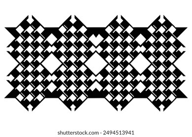 Houndstooth Harmony Pattern line art stunning textile pattern sketch
