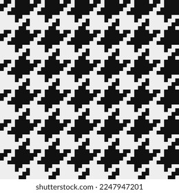 Seamless Graphic Houndstooth Pattern Black And White Royalty Free SVG,  Cliparts, Vectors, and Stock Illustration. Image 124612663.