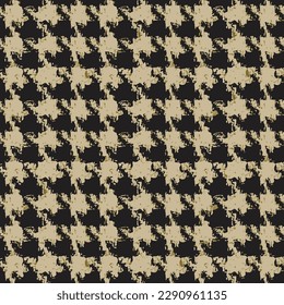 Houndstooth-Musterdesign, Kräht Fuß nahtlose Arbeit