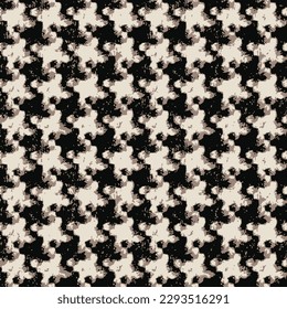 Houndstooth pattern design, crows feet seamless work