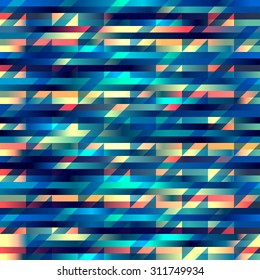 Houndstooth pattern on blue background. Seamless background pattern.